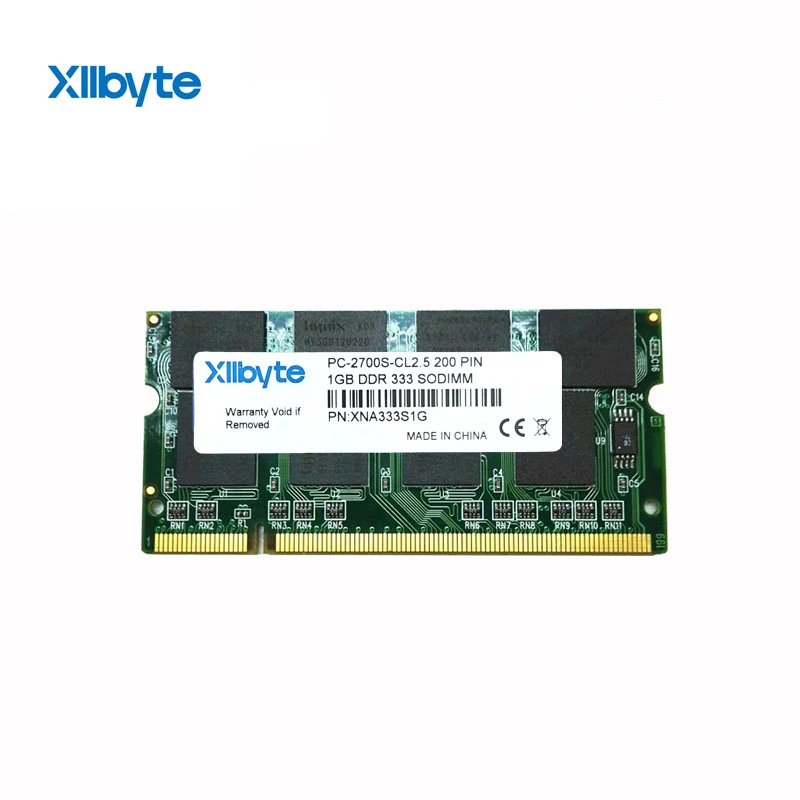 MLLSE New Sealed SODIMM DDR 333Mhz 1GB PC-2700 memory for Laptop RAM,good quality!compatible with all motherboard!