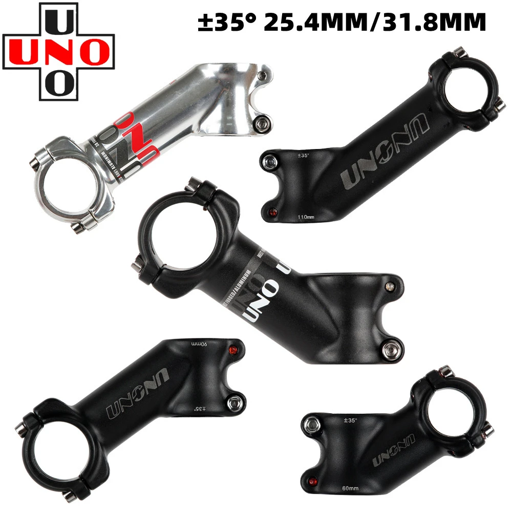 UNO 35 degrees riser tube mountain bike road bike positive and negative Angle of the stem 25.4/31.8MM