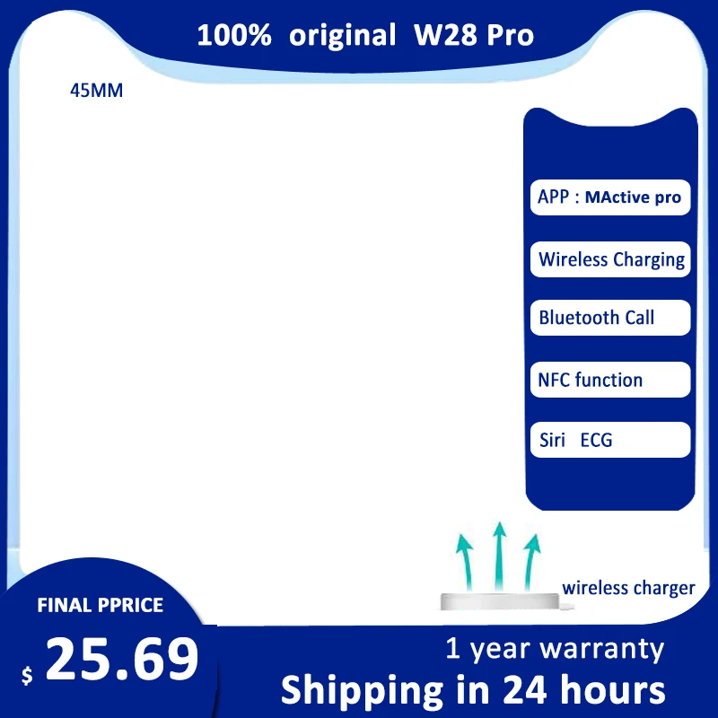 IWO W46 Better than W26 Smartwatch VS IWO 12 Pro 1.75 Inch Smart Watch Men DIY Face Wireless Charger Long Standby Waterproof