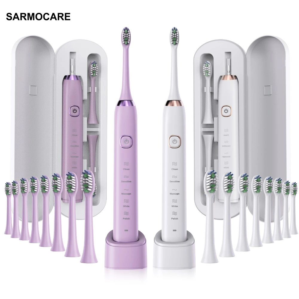 Sonic Electric Toothbrush Tooth Brush Electr Toothbrush Adult Ultrasonic Brush For Teeth Cleaning Fast Shipping Sarmocare s100