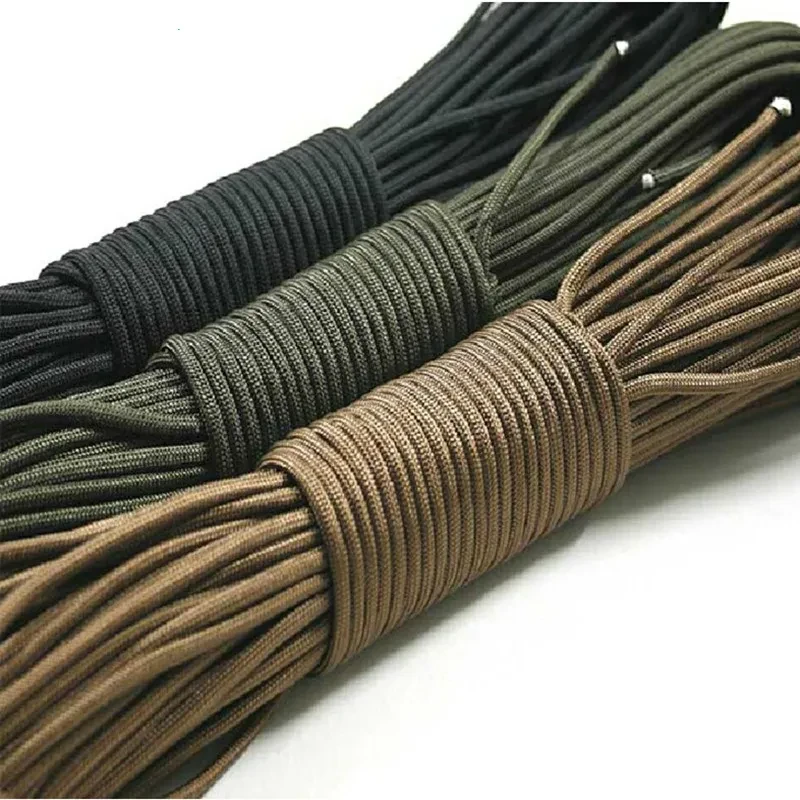 10M/20M/31M Dia.4mm 7 stand Cores Paracord for Survival Parachute Cord Lanyard Camping Climbing Camping Rope Hiking Clothesline