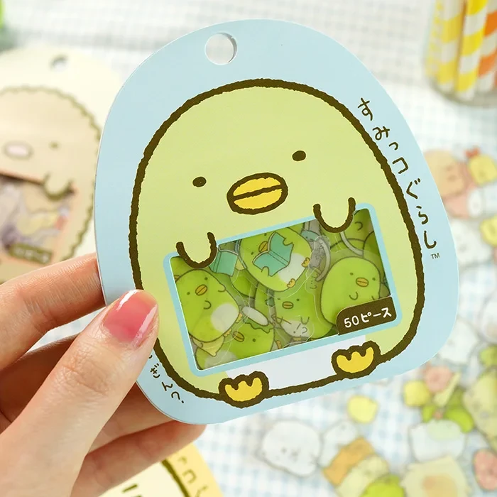 JIANWU 50pcs/ Cartoon cute decorative stickers, Japanese DIY stickers, notebook stickers kawaii