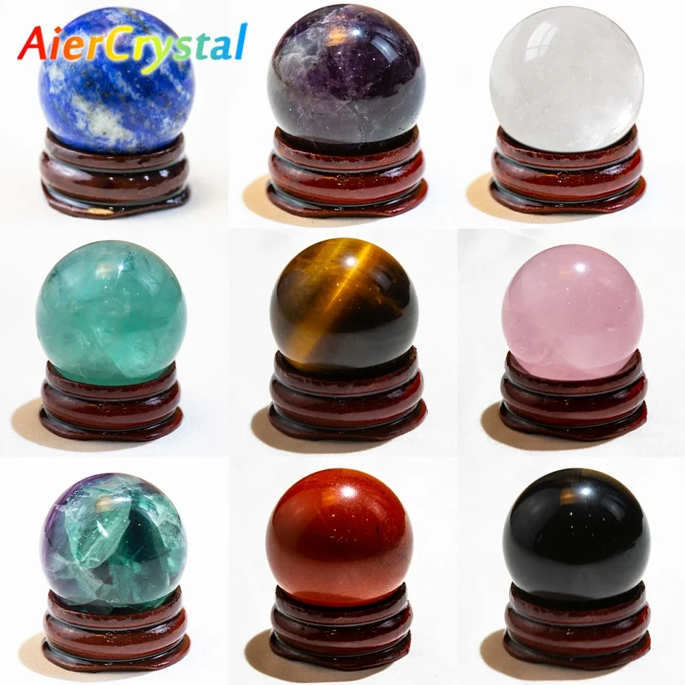 100% Natural Crystal Ball Energy  Polished Very Beautiful Reiki Healing 20mm-30mm Stones and Crystals  Healing Stones