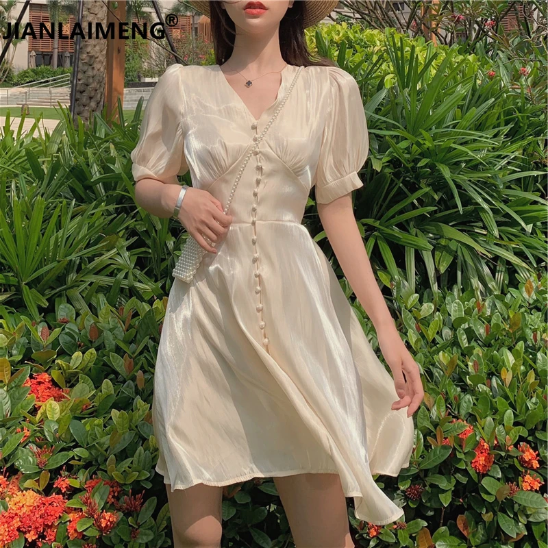 New 2021 Beautiful V-Neck Shirt Dresses Woman Summer Sexy Club Party Night Wear Date Girls Lolita Cute Mini Dress for Women Pink