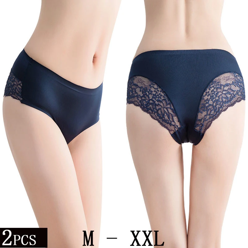 Fashion Sexy Lace One Piece Transparent Underwear Women Panties Seamless Briefs Lingerie Modis Tanga Lady Intimate