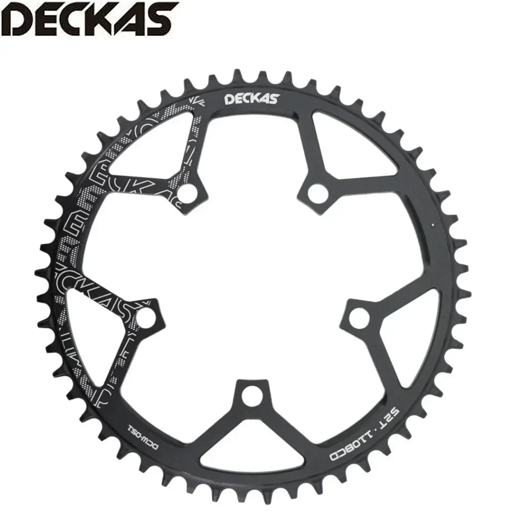 Deckas Chainring Round 110BCD for force red rival s350 s900 36 38 40 42 Tooth Road Bike for sram cx gravel quarq 5 arms 110 bcd