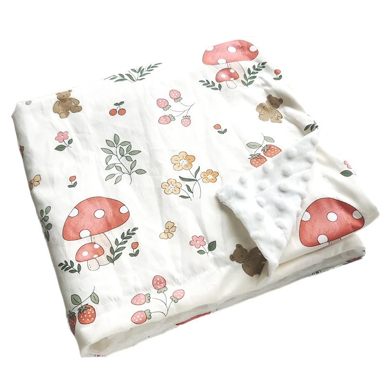Baby Cotton Thin Super Soft Flannel Blanket Newborn Toddler minky Baby Blanket Stripped Swaddle Wrap Bedding Covers Bubbles