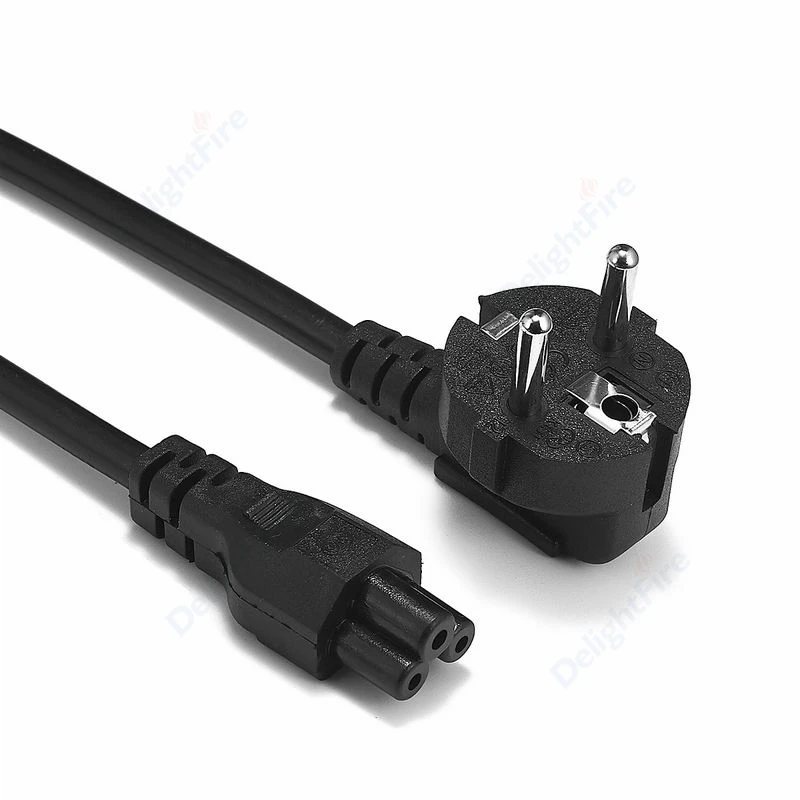 0.3/0.5/1.2/1.5/2M EU Laptop 3-pin Charger Plug Power Adapter Cord Cable For HP Dell Toshiba Sony ASUS Lenovo Samsung Notebook