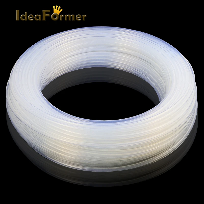 1M 3D Printer 2*4mm Clear PFA PTFE Tube Teflonto PiPe J-head hotend RepRap Rostock Bowden Extruder for E3d V5/V6 1.75MM Filament