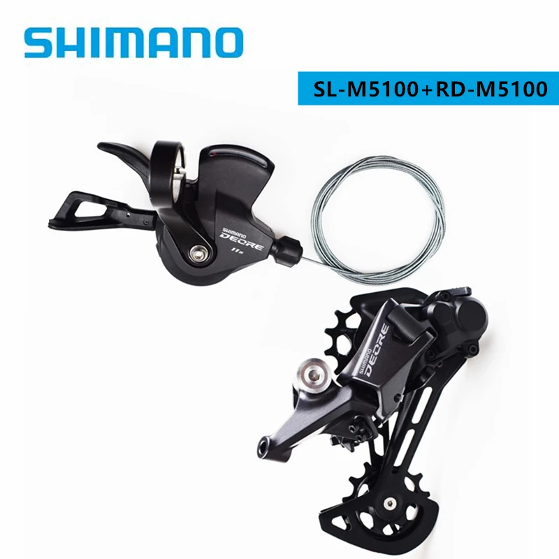 SHIMANO SLX M7000 XT M8000 DEORE M5100 M5120 11 Speed MTB bicycle bike Speed Trigger Shifter + Rear Derailleur SGS SL+RD