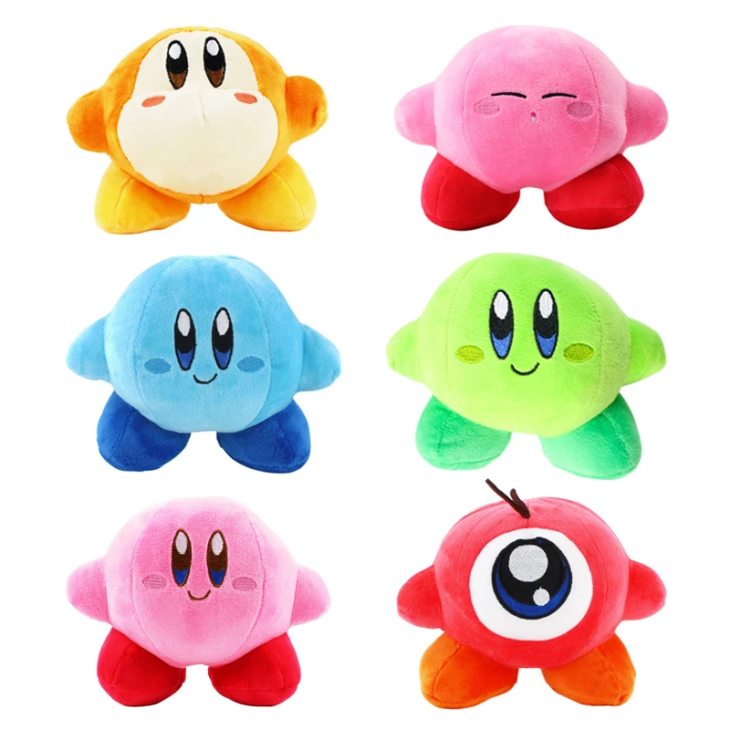 14cm Star Kirby Plush Toy Pink Blue Waddle Dee Doo Soft Stuffed Toy Gift for Children