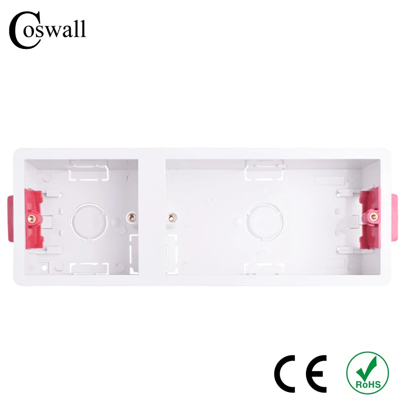 Coswall 86 + 146 Type Dry Lining Box For Gypsum Board Plasterboad Drywall 35mm Depth Wall Switch BOX Wall Socket Cassette