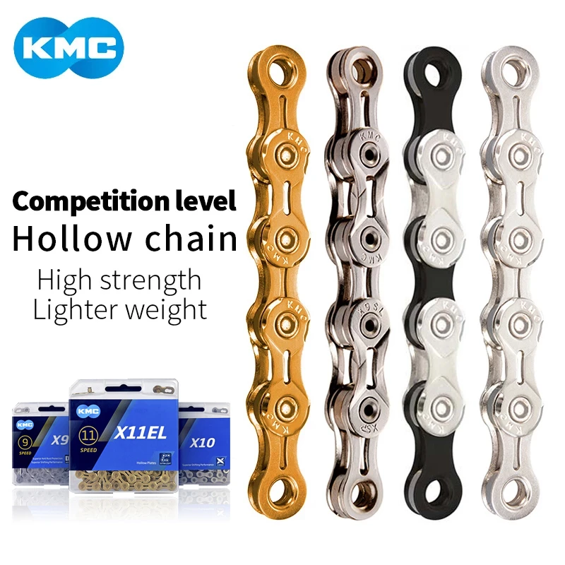 KMC Bicycle Chain X6 X7 X8 X9 X10 X11 Bike Chain Speed Road MTB Crankset Gold Silver Mountain Road Bike MTB Chains Equipment