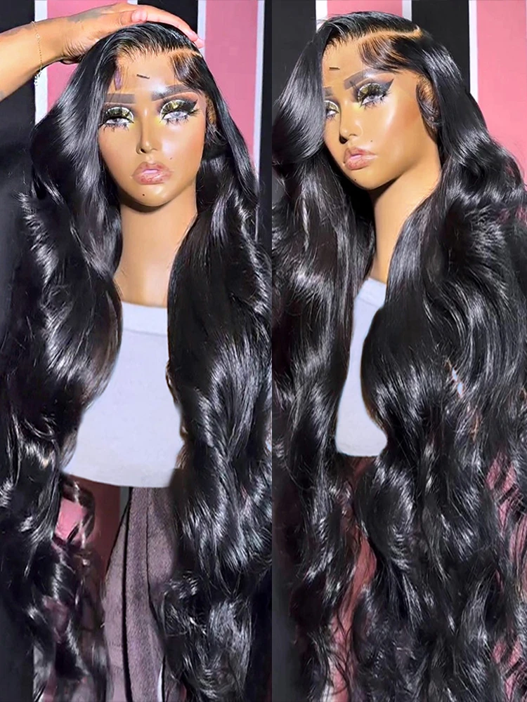 34inch Body Wave Lace Front Wig 13x4 Lace Front Human Hair Wigs Preplucked Melted Hairline Wig For Women 180 Density Wholesale