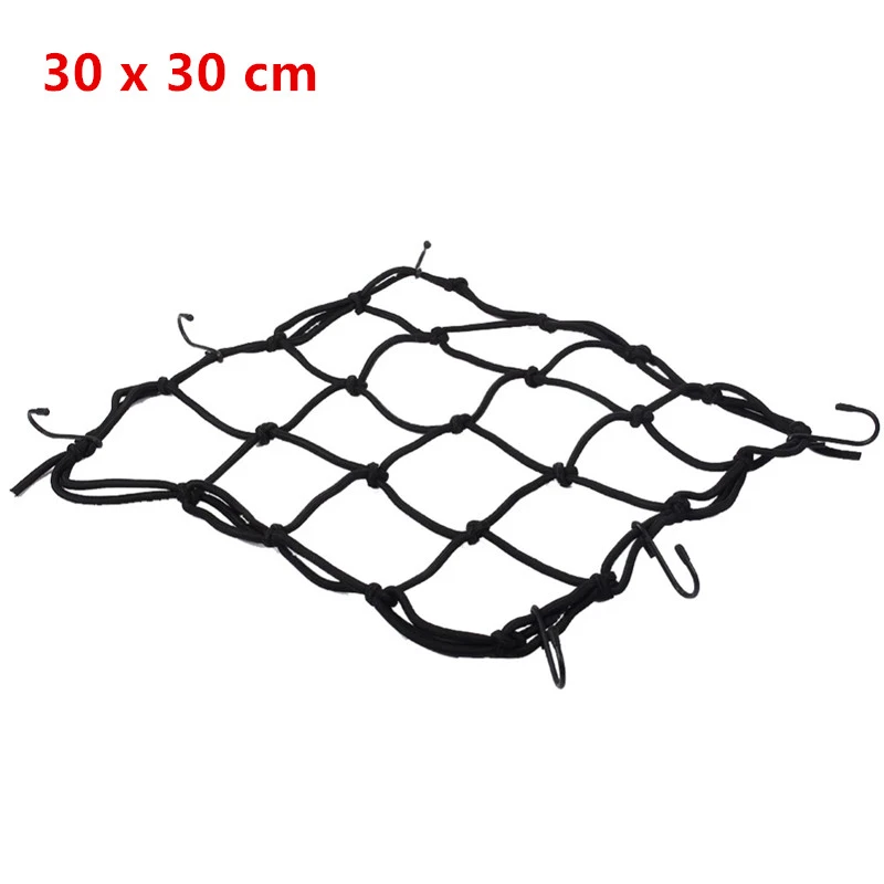 Universal Bungee Cargo Net Motorbike Helmet Mesh Storage Motorcycle Helmet Bungee Luggage Hold Down Storage Cargo Organiser Nets