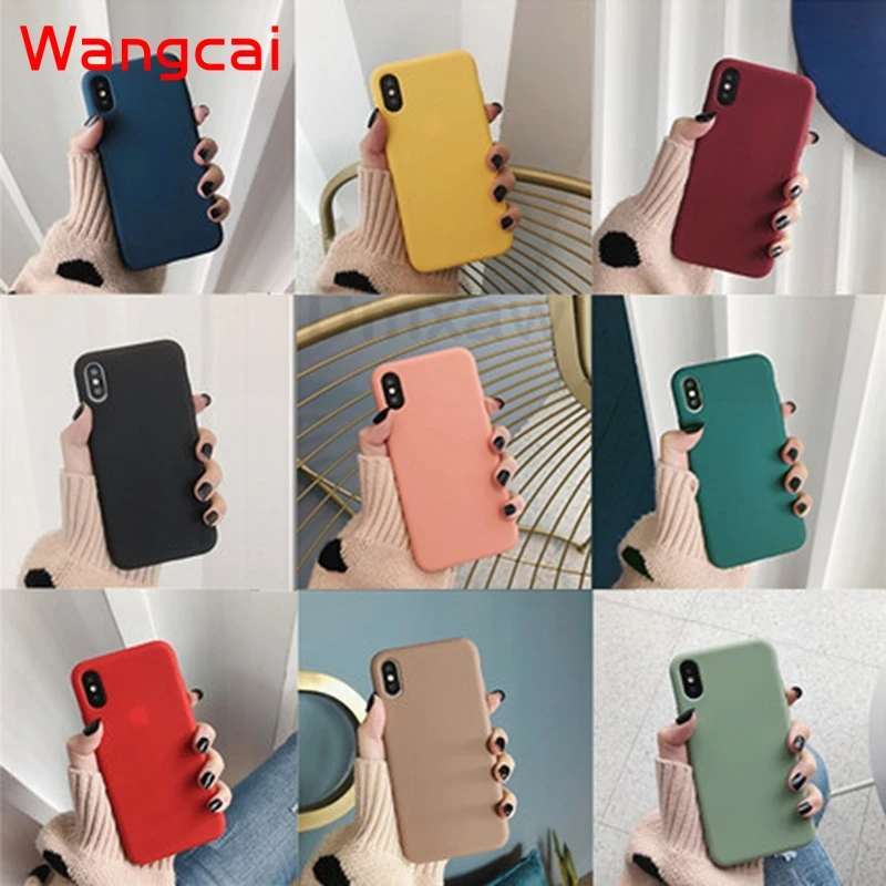 candy color silicone phone case for Xiaomi Redmi K30 pro Note 7 6 Pro 5 Plus 5A Prime 7 7A 6 6A S2 Go Y2 case matte tpu cover