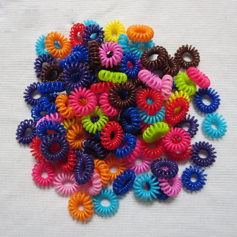 Korean Style Hairwear Candy-Colored Telephone Wire Hair Band Hair Rope Wholesale Hair Accessories For Women Girls