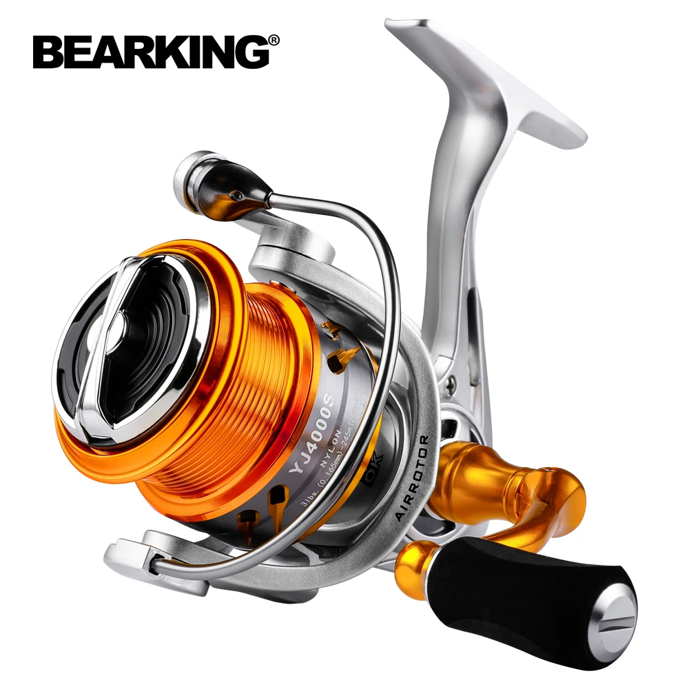 BEARKING Brand YJ series 7BB Stainless steel bearing 6.2:1 Fishing Reel  Drag System 33lbs Max Power Spinning Wheel Fishing Coil