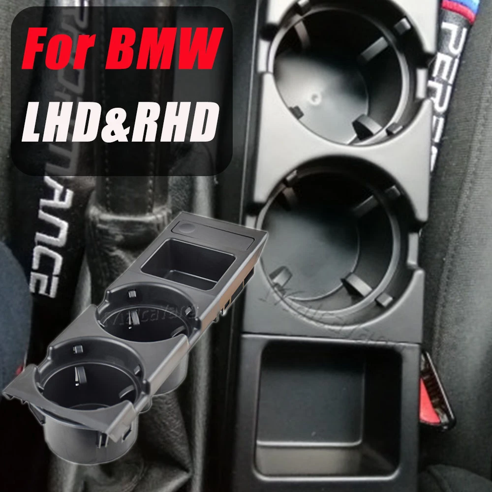 Car Center Console Water Cup Holder Beverage Bottle Holder Coin Tray For Bmw 3 Series E46 323i 318I 320I 98-06 51168217953