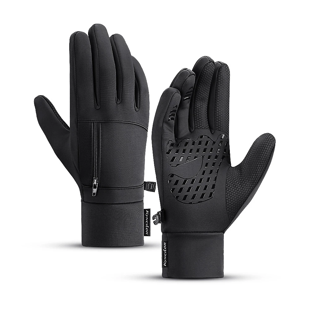 Winter Waterproof Thermal Fleece Men Women Cycling Gloves Full Finger Warm Touch Screen Outdoor Sports Ski Riding Bike Gloves