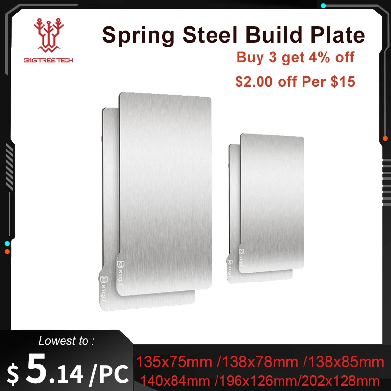 BIQU Spring Steel Flexible Build Plate Sheet Magnetic Base For UV Resin Light Curing Printing DLP SLA 3D Printer Anycubic Photon