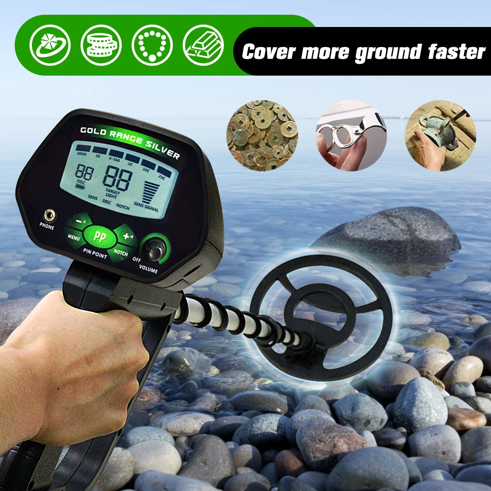 MD-4090 Professional Metal Detector Underground Gold Detector High Accuracy Metal Finder Waterproof Search Coil Seeker Treasure