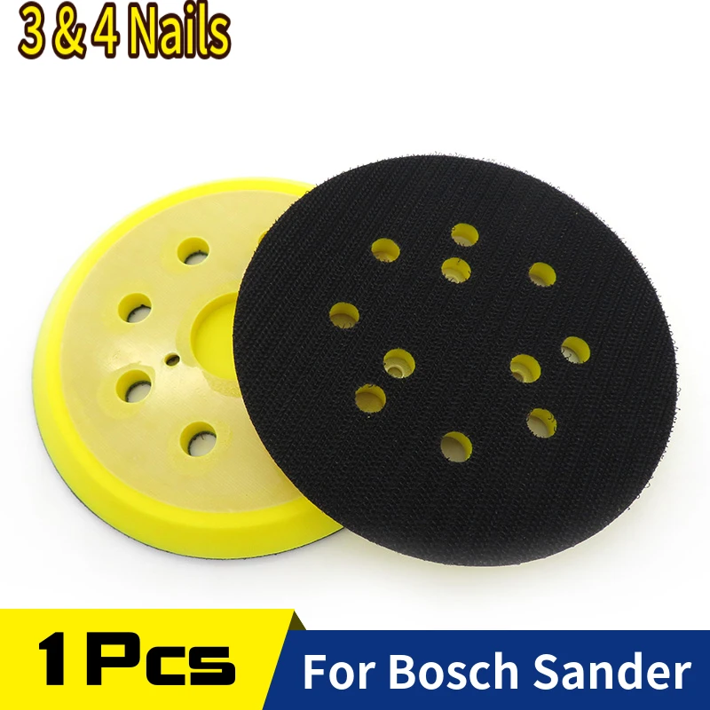 1 Pcs 5Inch 125MM 8-Hole Back-up Sanding Pad Hook and Loop Sander Backing Pad for Electric Grinder Power Tools Accessories