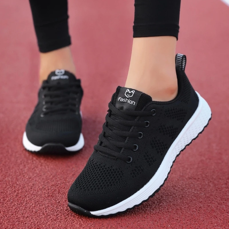 Shoes for Women Sneakers 2021 Summer Woman Casual Sport Shoe Flats Casual Ladies Mesh Light Breathable Nursing Vulcanize Shoes