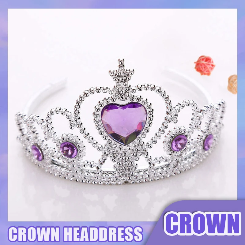 Children Tiara Headdress Headwear Cute Princess Crowns Hairband Headdress For Girls Kids Headband Accessories