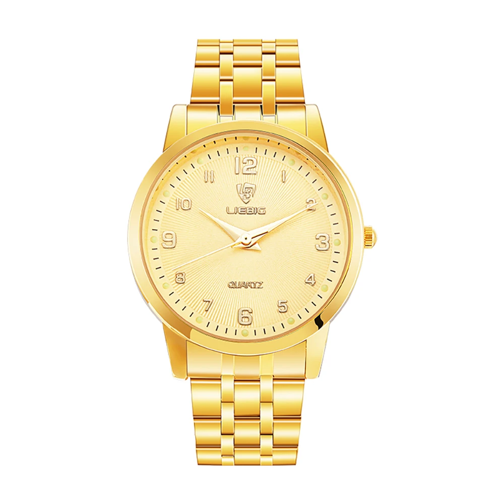 2020 Japan Quartz Movement Female Male Clock Top Brand Luxury Golden Watch Women Men Ladies relogio masculino Dropshipping L1013