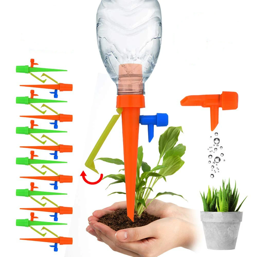 Garden Automatic Dripper Drip Irrigation System Bottle Ajustable Spike Watering Device for Indoor Outdoor Plants Flower