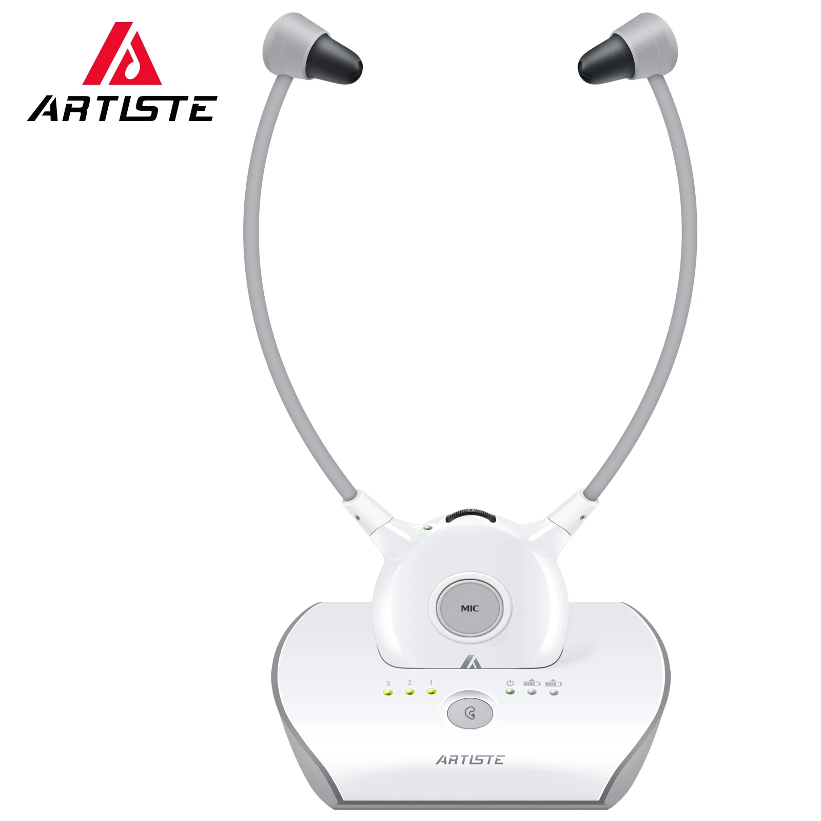 Artiste APH100 Headphones For TV Wireless, 2.4GHz Digital Wireless Hearing Assistance TV Listening Headsets System For Seniors