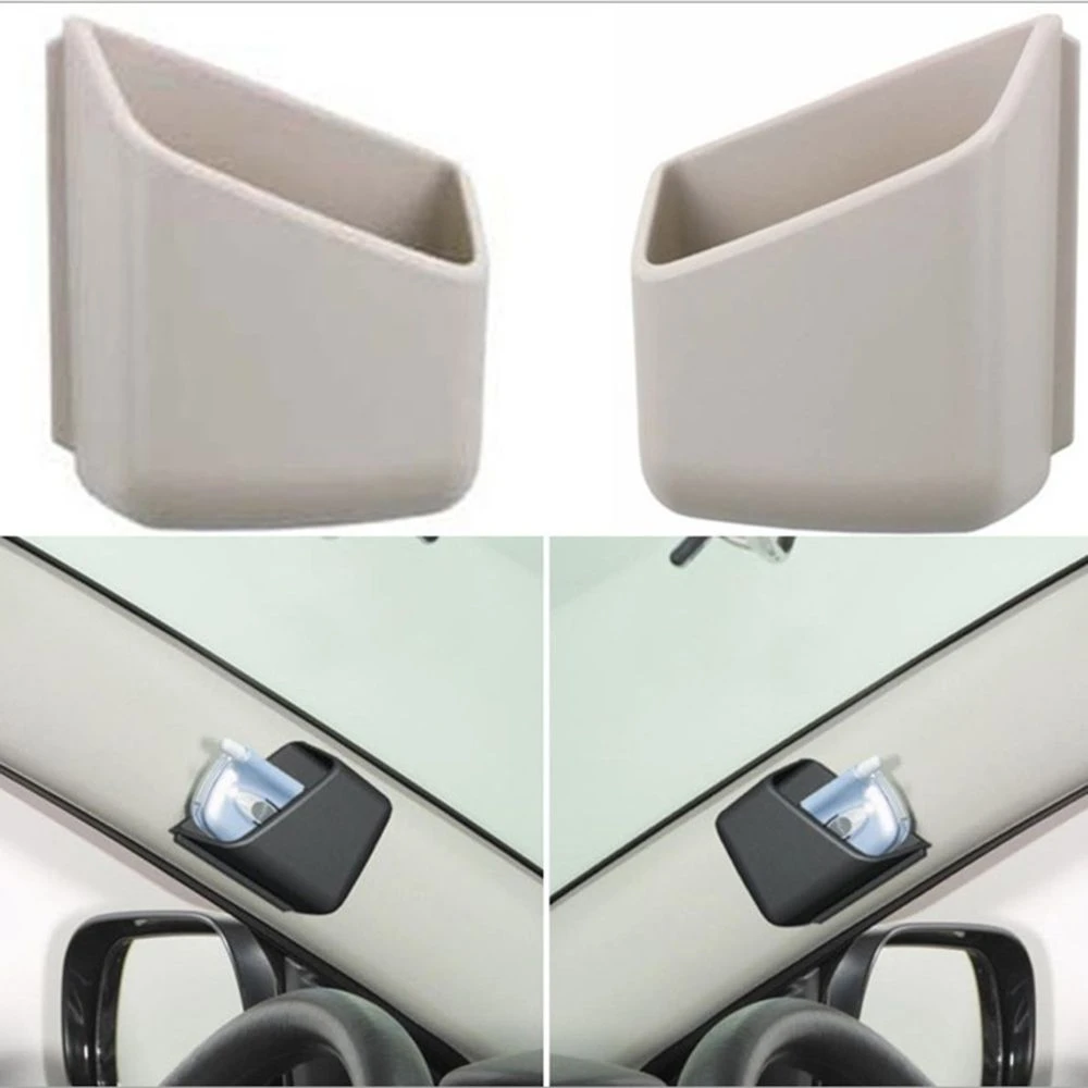 2pcs Car Organizer Auto Truck Pillar Storage Box Cigarette Phone Glasses IC Card Holder Organizers Bag Car Styling Accessories