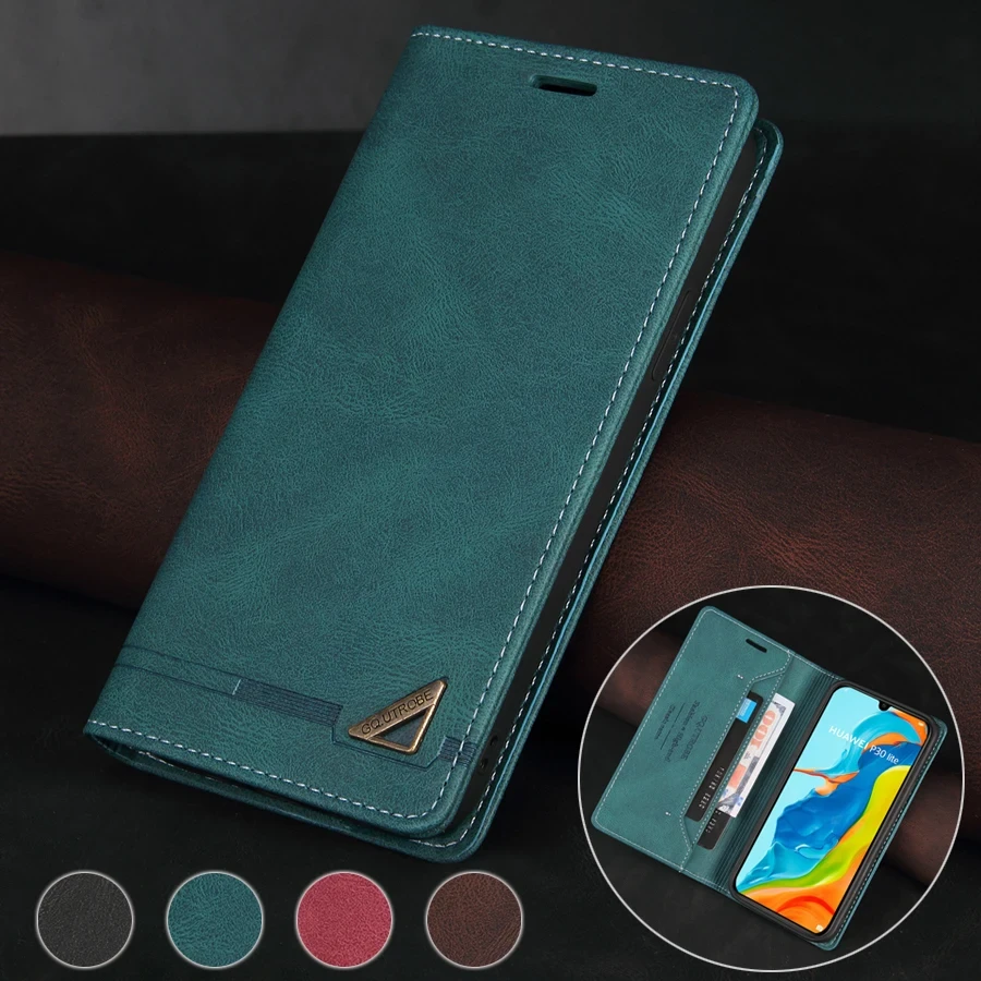 Wallet Anti-theft Brush Case For Huawei P40 P40 Lite P40 Pro P30 P30 Lite P30 Pro P20 Lite P Smart 2019/2020/2021 Honor 10X Lite