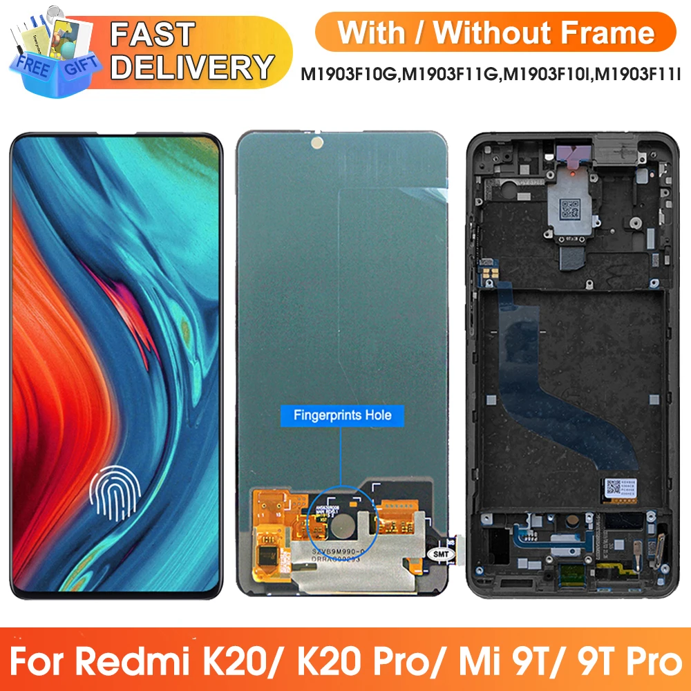 Original 6.39'' LCD For For XIAOMI Mi 9T / 9T Pro LCD Display Touch Screen Digitizer Assembly For Xiaomi Redmi K20 / K20 Pro Lcd