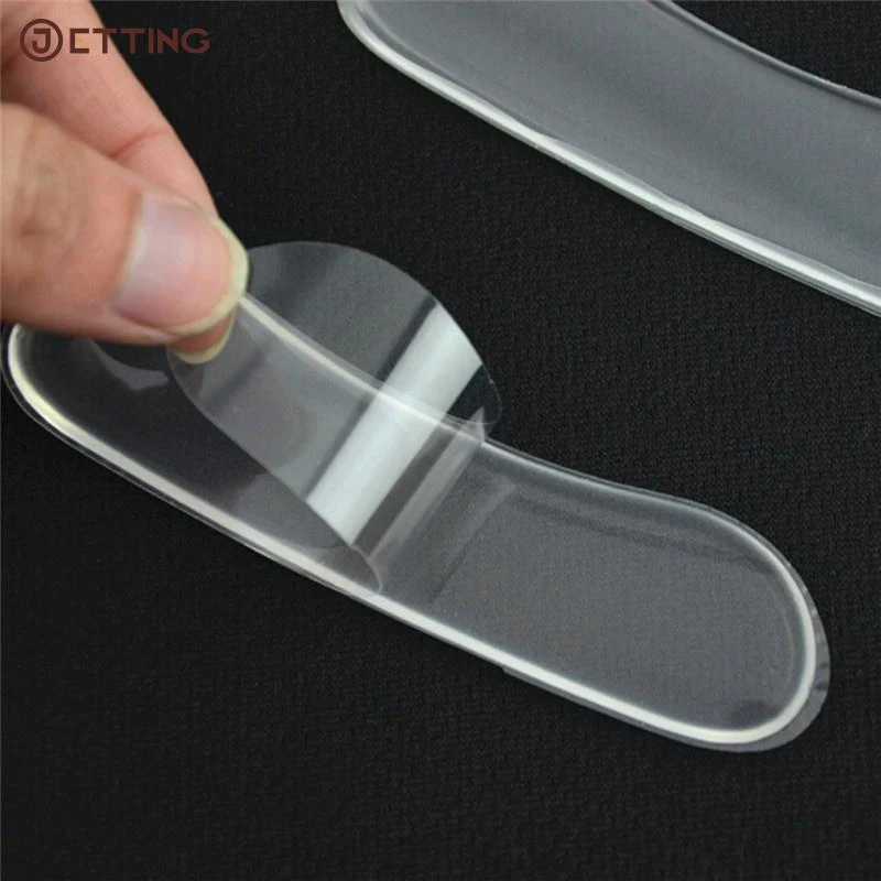 3Pairs Silicone Heel Rubbing Cushion Pads Insoles For Shoes Anti Slip Gel Pads