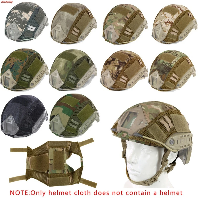 Head Circumference 52-60cm Helmet Tactical Helmet Cover Airsoft Paintball Wargame Gear CS FAST Helmet Cover