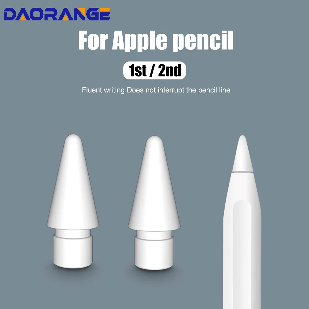 2PCS Original Apple Pencil Tip Replacement For Apple Pencil 1st 2nd Generation For Apple Pencil 1 2 Tip Nib Spare Replace