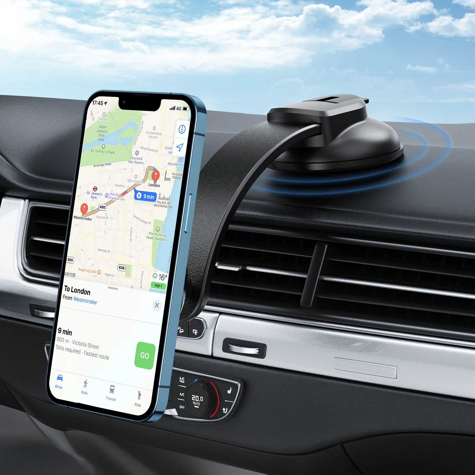 Universal Magnetic Car Phone Holder Long Arm Car Dashboard Phone Stand Strong Magnet Car Cellphone Holder For iPhone 8 X/7 plus