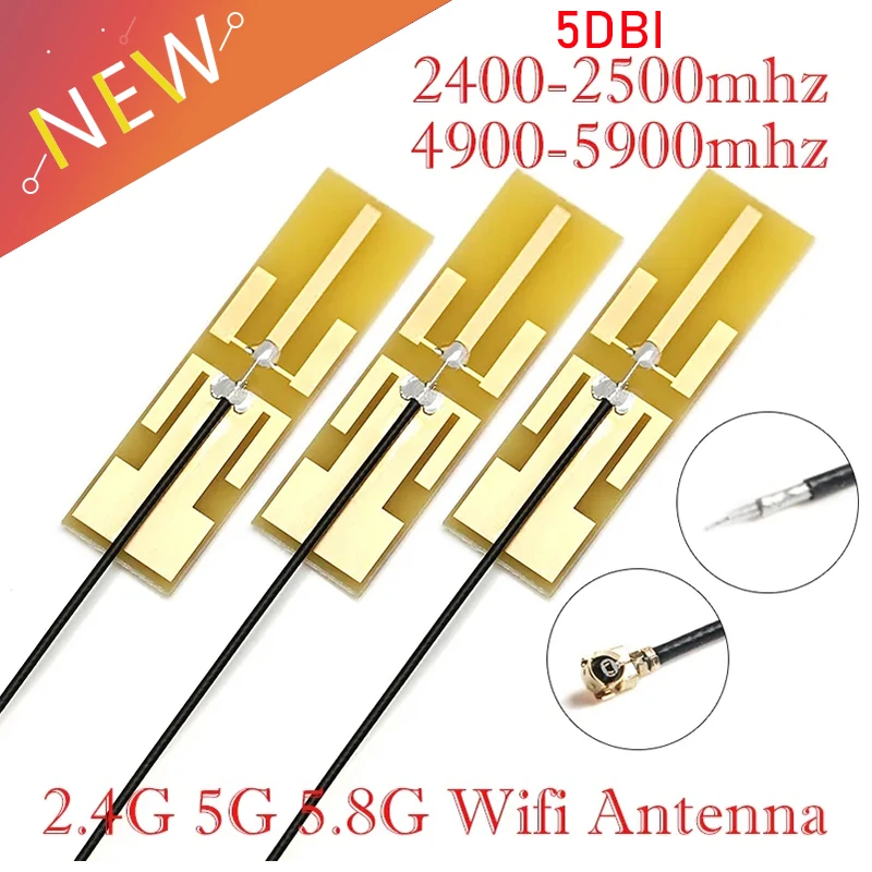 8DBI 2.4G 5G 5.8G WIFI built in PCB antenna Wifi antenna IPEX interface dual band omnidirecational IPEX/U.FL connector