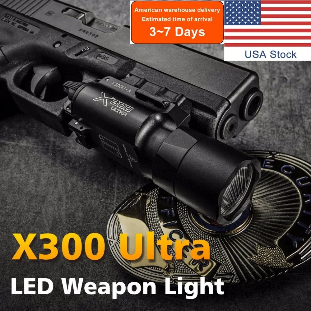 Tactical X300 Ultra Pistol Gun Light X300U Weapon Light Lanterna Torch Rifle Airsoft Flashlight Glock 1911 LED White Light