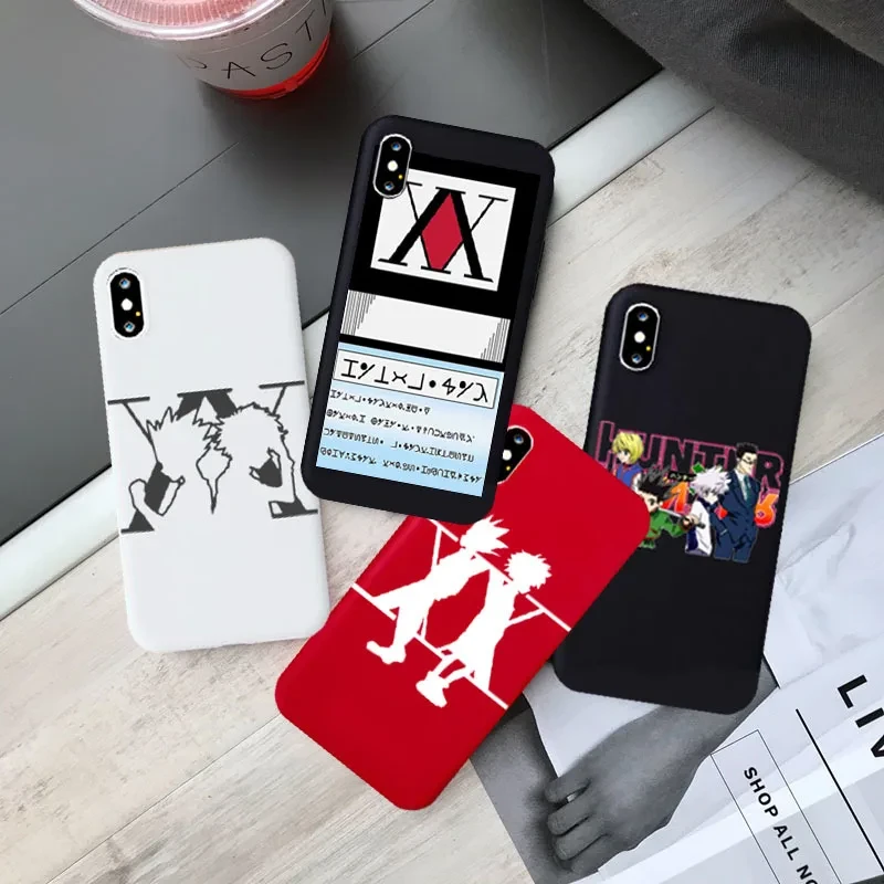 Hunter X Hunter HXH Anime Hunter X Hunter 3 Soft Silicone Phone Case for IPhone X XR 13 XS MAX 6 7 8 Plus Cover for Iphone 11 12