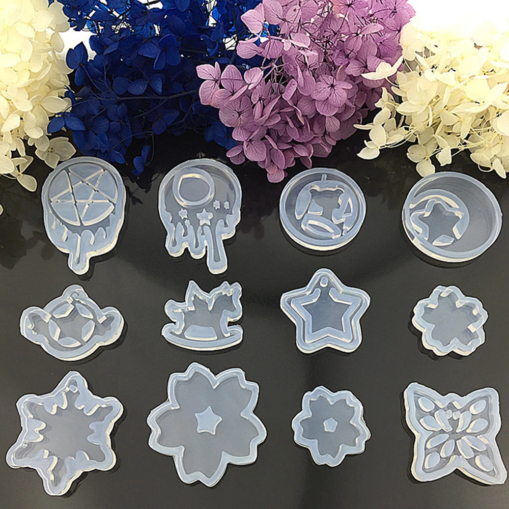 Transparent Flower Horse Snowflake Elf Star Butterfly Silicone Special Mould For Resin DIY Jewelry Making Mold Epoxy Resin Molds