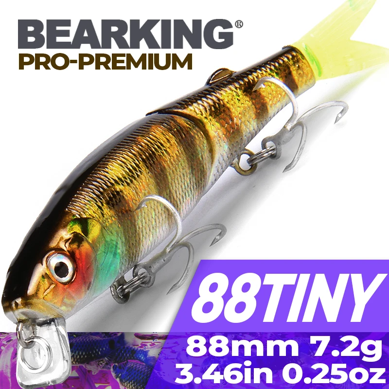 Bearking Brand 1PC AS-S85 Hard Fishing Lures Minnow  9cm 7.2g Artificial Baits Deep Diving Wobblers Fishing Tackles