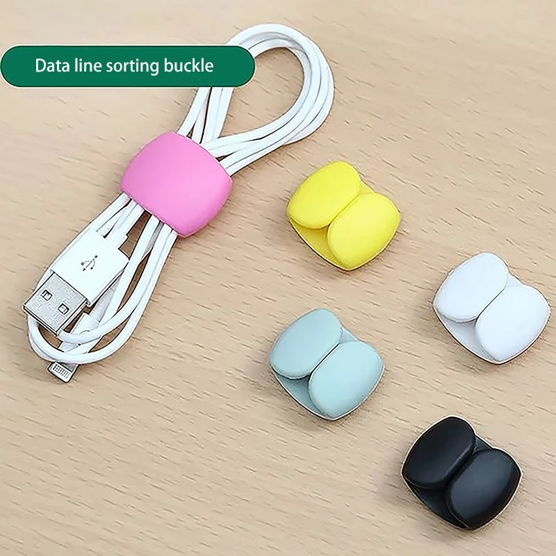 5pcs/lot Small Cable Winder Fashion Portable Travel USB Charger Holder Desk Organizer Wire Cord for Home Desktop Decoration