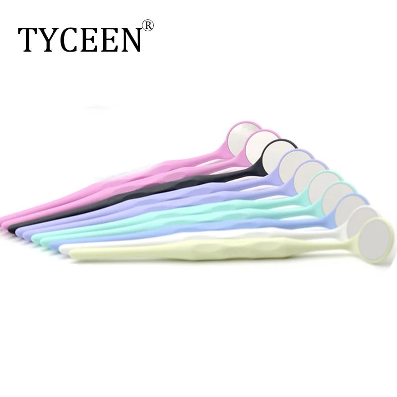 10pcs/box Dental Double sided Mouth Mirrors Autoclavable Premium Front Surface Mouth Exam Reflector Oral Mirror Tooth Whitening