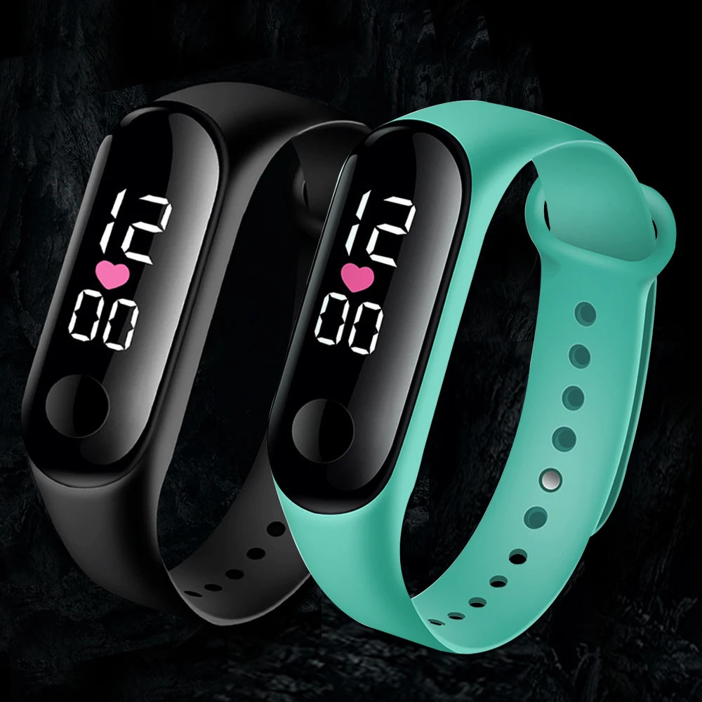 Women's Waterproof Watches Men Unisex Digital LED Electronic Wrist Watch Silicone Watchband Sports Clock Relogio Feminino