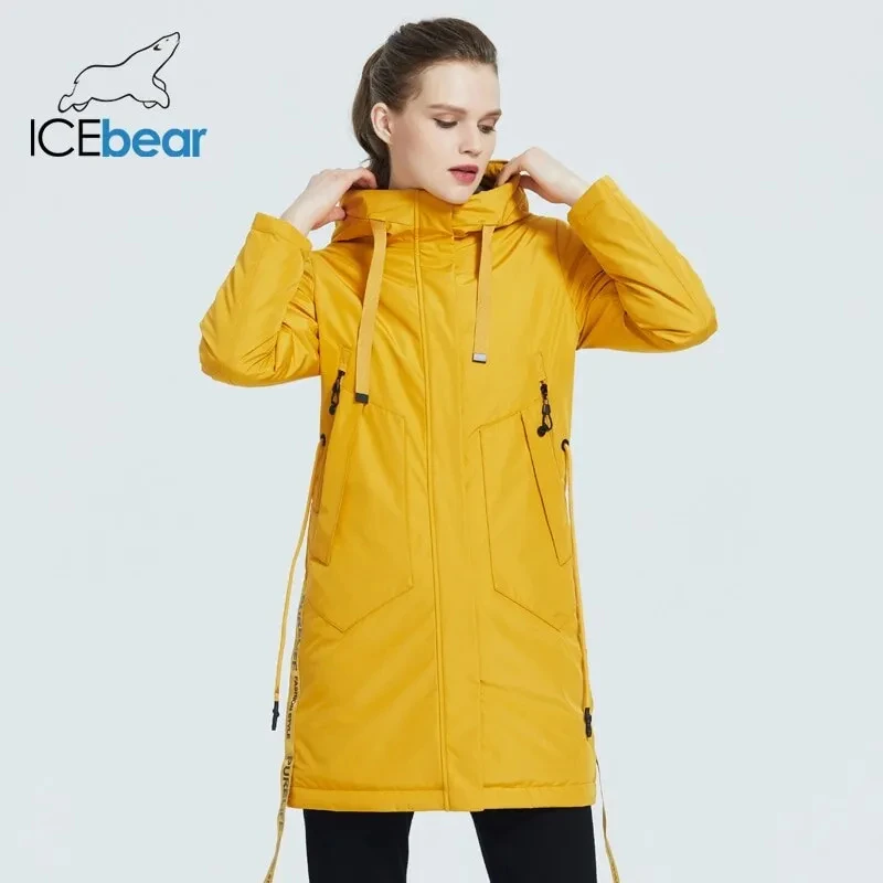 ICEbear 2021 Women fall jacket Female coat with a hood casual wear quality parka brand clothing GWC20035I