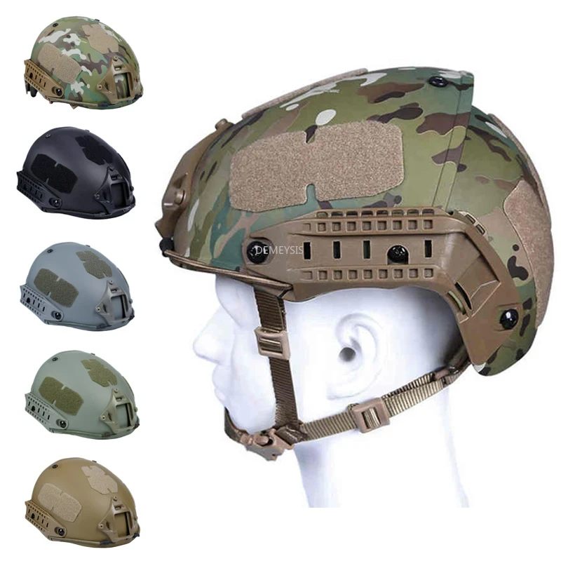 Army Tactical Helmet Half-covered Military Airsoft Helmets Safety Head Protect Hunting Shooting Helmet for Paintball Sports