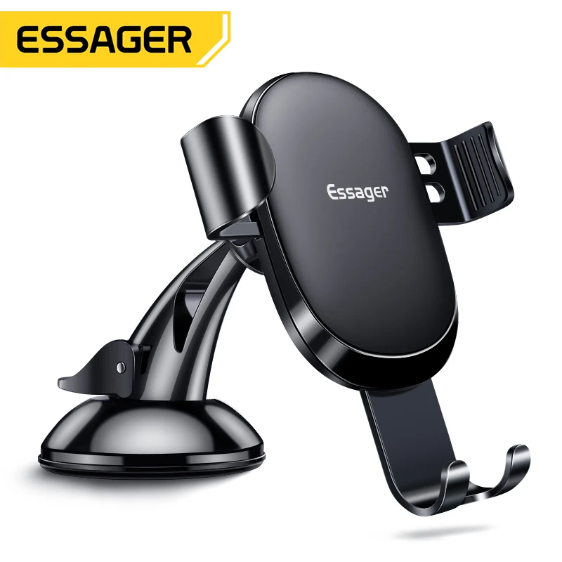Essager Gravity Car Phone Holder For iPhone Samsung Universal Mount Holder For Phone in Car Cell Mobile Phone Holder Stand